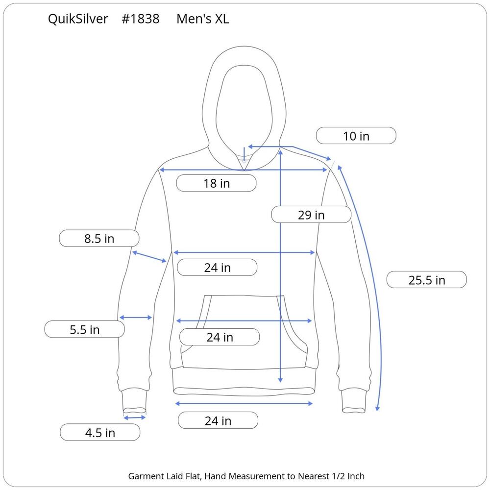 Quiksilver DryFlight Hoodie Mens XL Gray Lightweight Performance Athleisure - Picture 12 of 12
